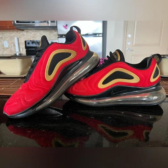 Nike Shoes Womans Nike Air Max 72 Red Golds Poshmark
